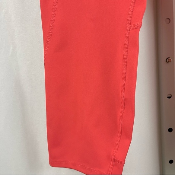 Avia Large Neon Bright Deep Side Pockets Crop Workout Leggings Yoga Running Gym - Picture 6 of 10